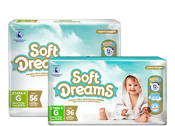 Soft Dreams Pañales para Bebé Etapa 2 Talla Ch 40 Piezas | Club Softys -  Club Hogar