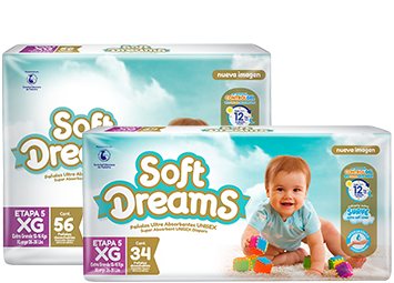 Soft Dreams Pañales para Bebé Etapa 2 Talla Ch 40 Piezas | Club Softys -  Club Hogar